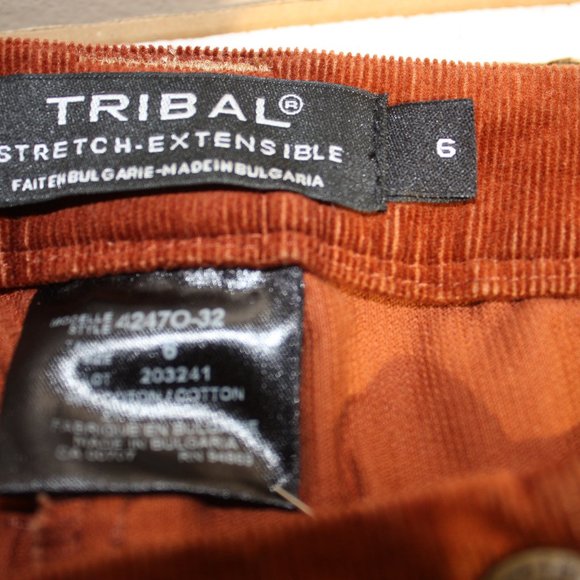 Burgundy brushed cotton Casual pants SZ 6 - Picture 6 of 6